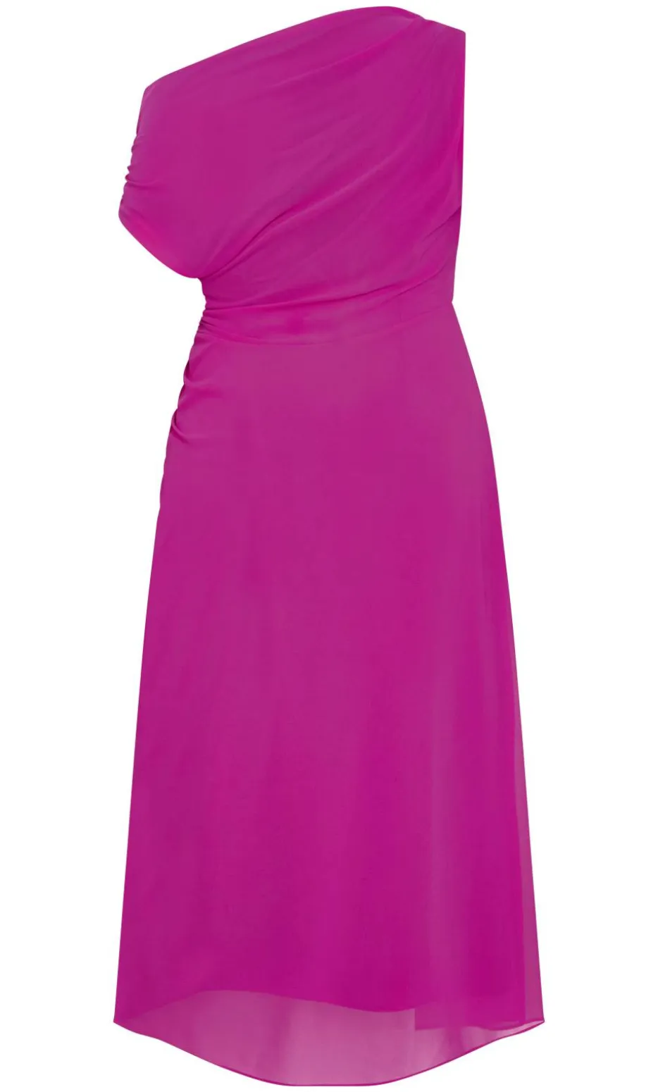 Vivid Colour Maxi Dress - magenta