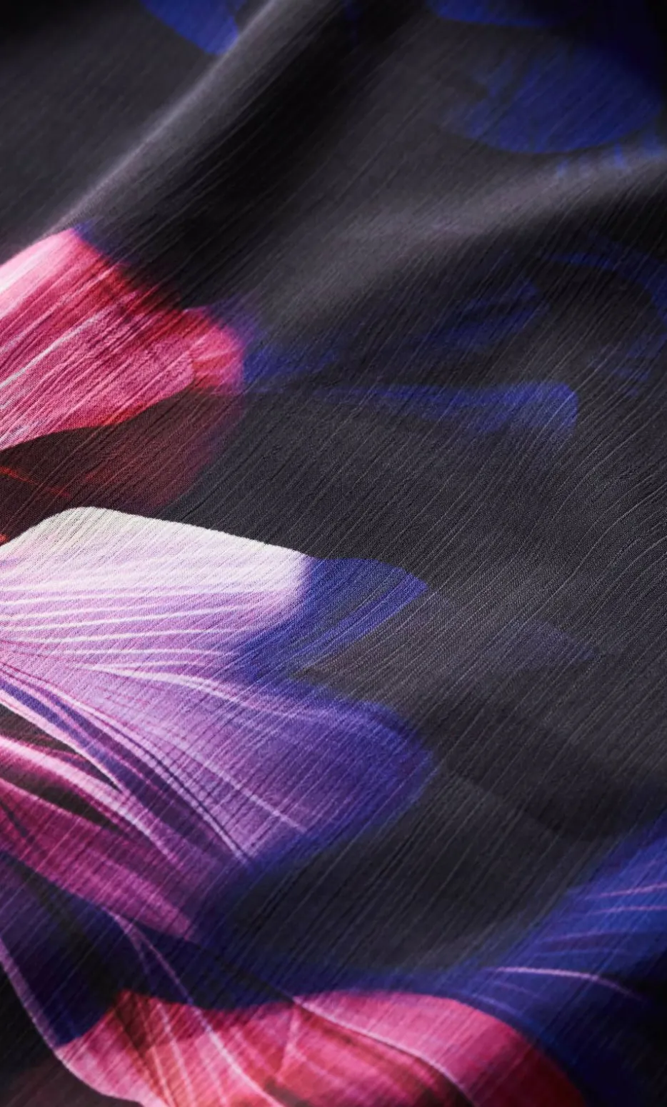 Vivid Print Maxi Dress - dark violet