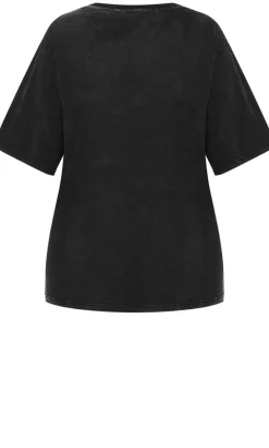 Western Soul Oversized Tee - black wash