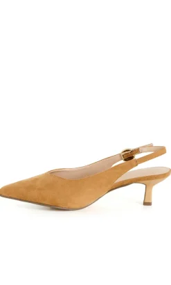 WIDE FIT Alina Slingback Heel - wheat
