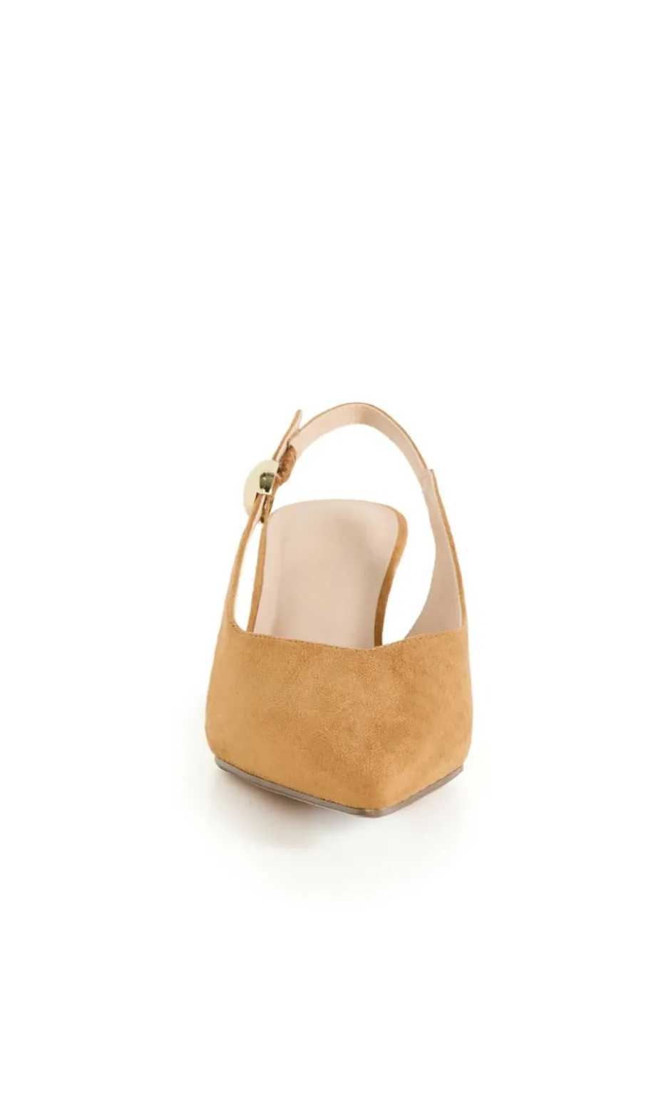 WIDE FIT Alina Slingback Heel - wheat