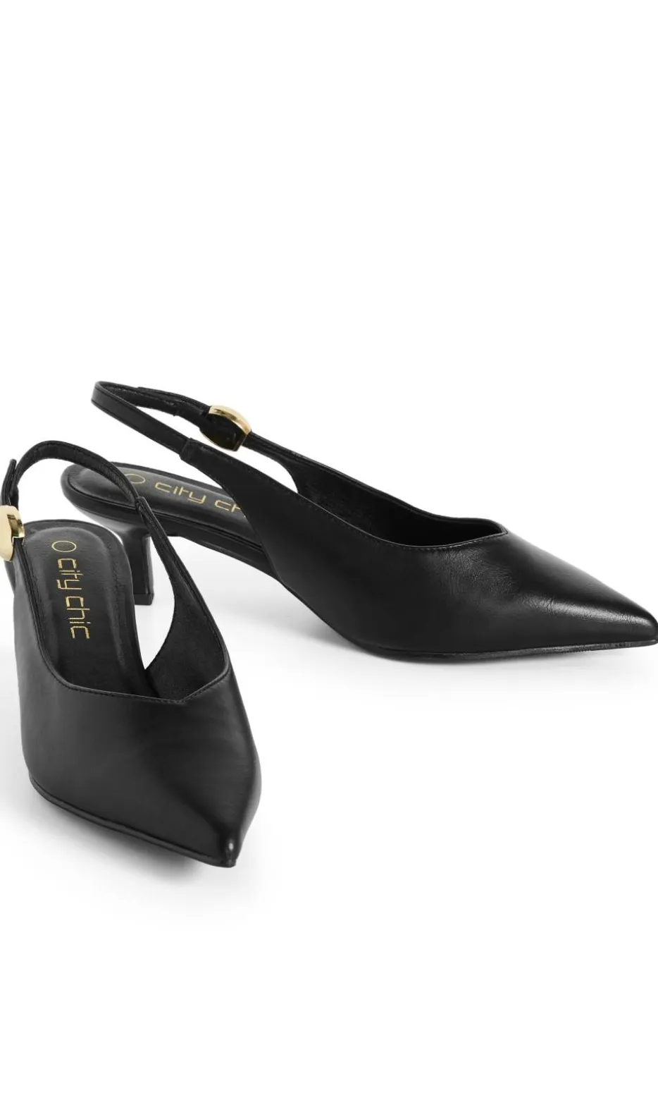 WIDE FIT Alina Slingback Heel - black