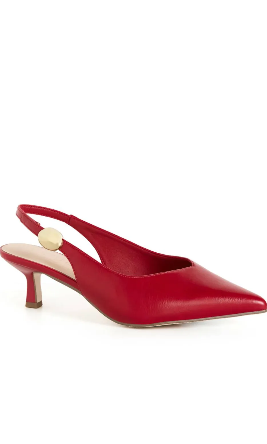 WIDE FIT Alina Slingback Heel - cherry red