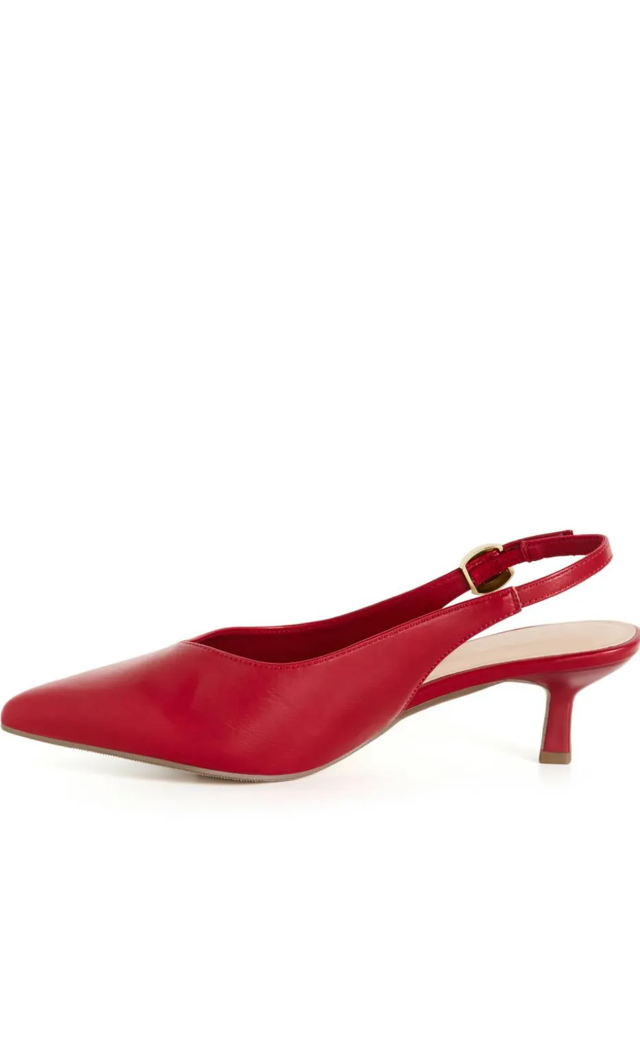 WIDE FIT Alina Slingback Heel - cherry red