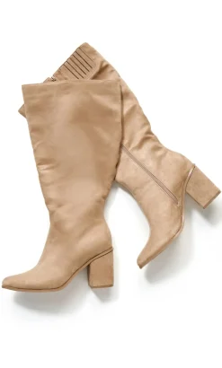 WIDE FIT Arizona Long Boot - taupe