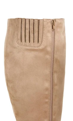 WIDE FIT Arizona Long Boot - taupe