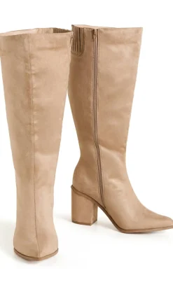 WIDE FIT Arizona Long Boot - taupe
