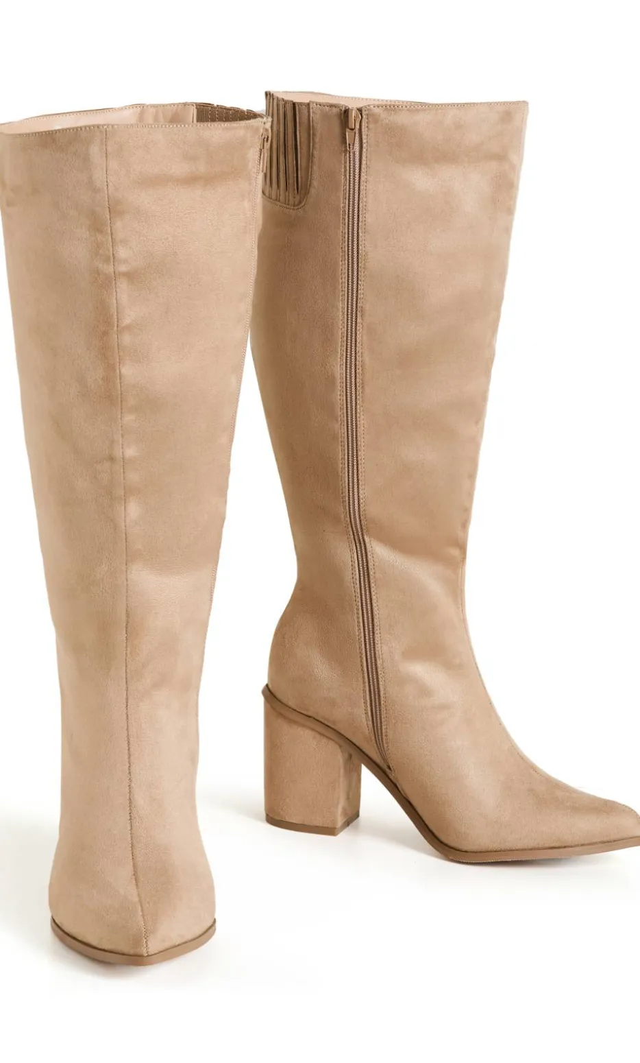 WIDE FIT Arizona Long Boot - taupe