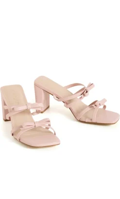 WIDE FIT Ava Mule - dusty pink