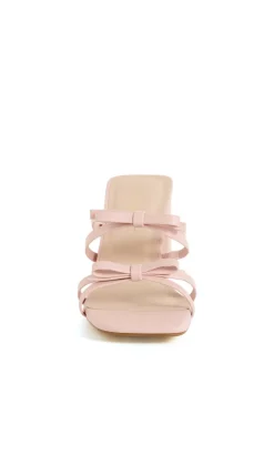 WIDE FIT Ava Mule - dusty pink