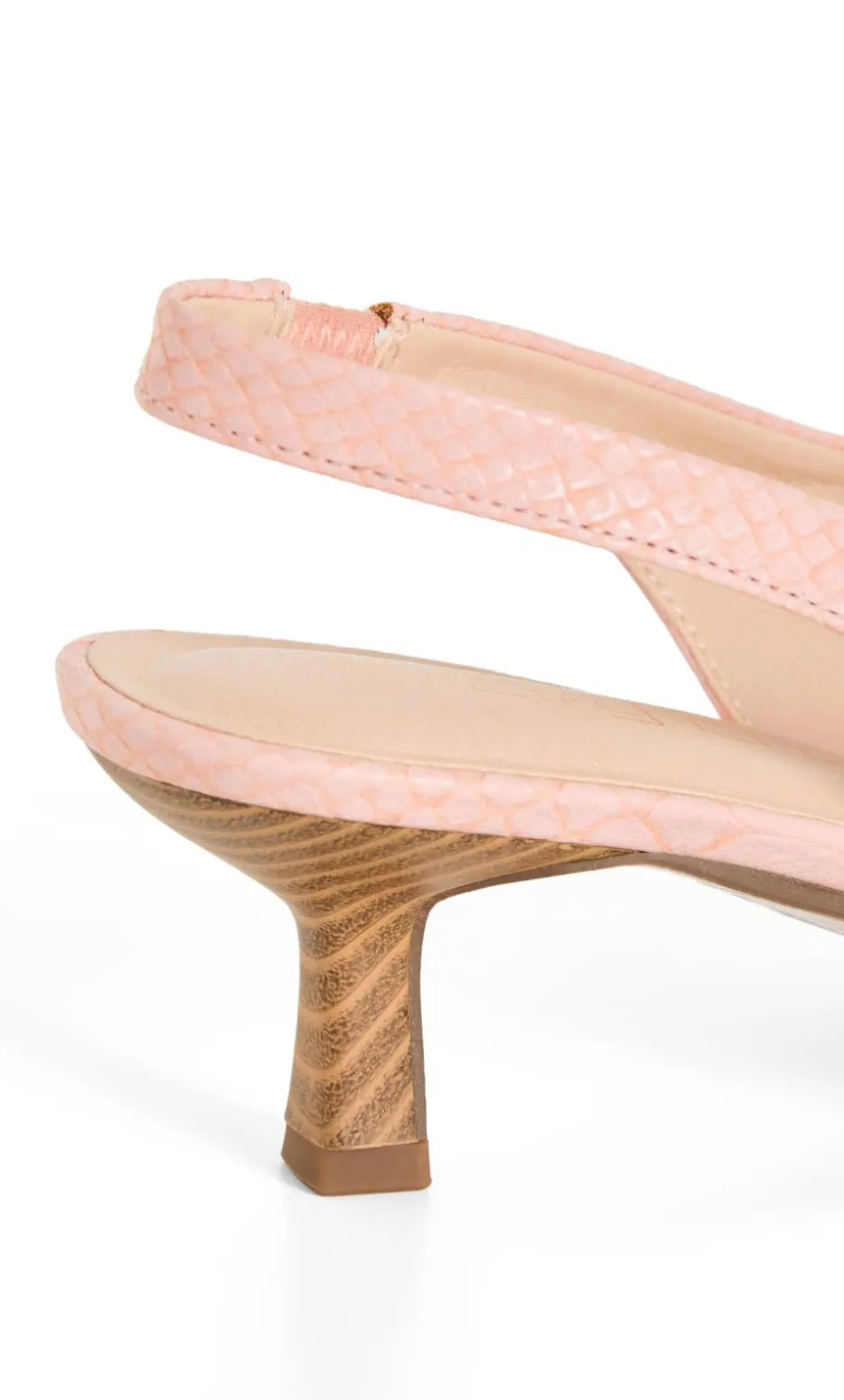 WIDE FIT Avani Slingback Heel - soft pink