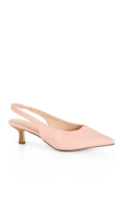 WIDE FIT Avani Slingback Heel - soft pink