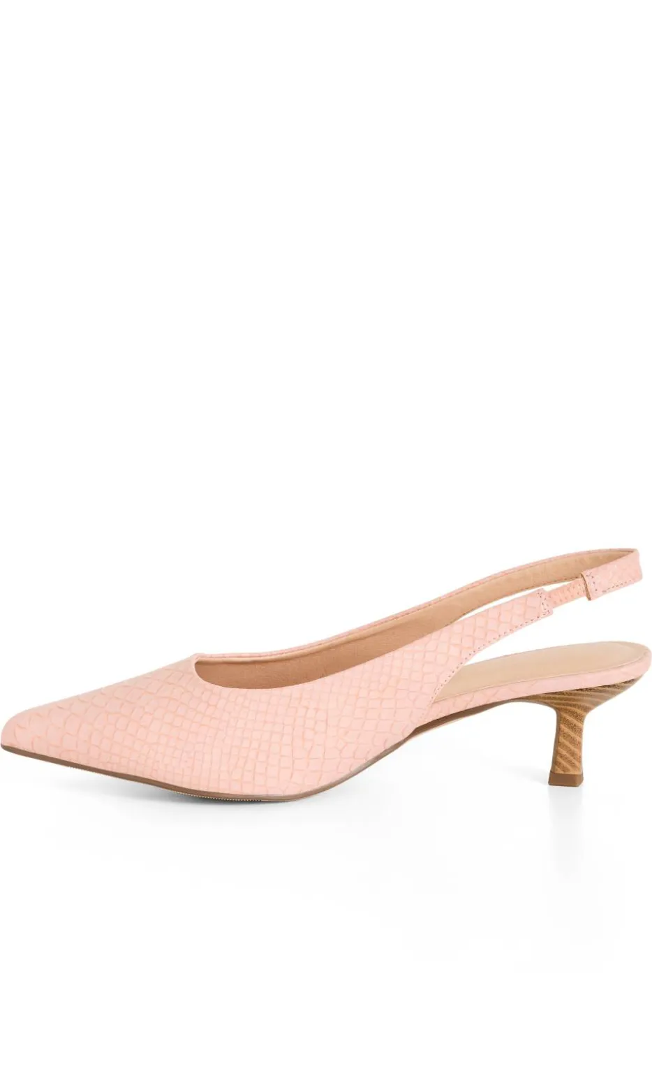 WIDE FIT Avani Slingback Heel - soft pink
