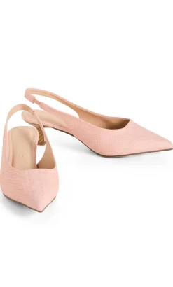 WIDE FIT Avani Slingback Heel - soft pink