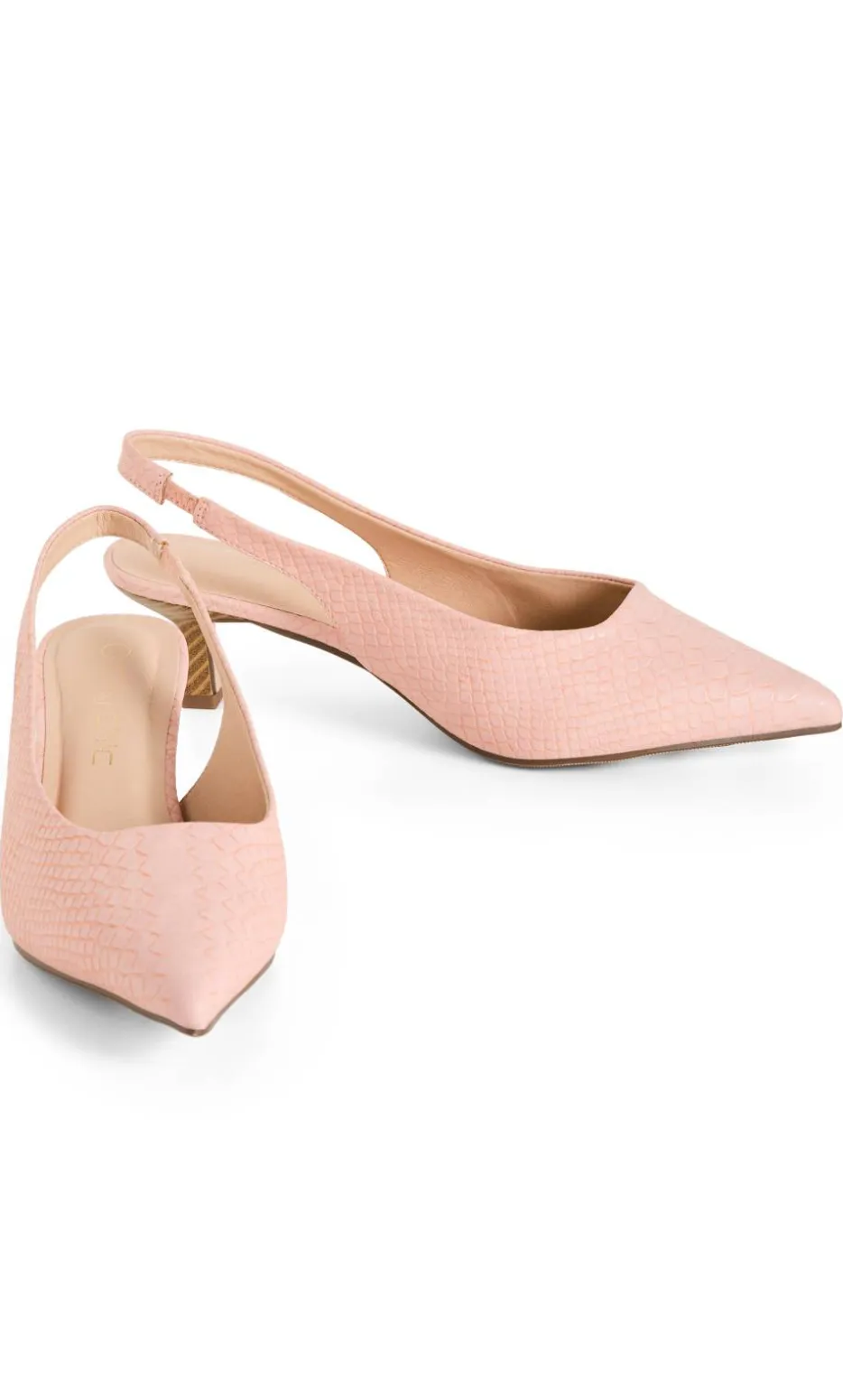 WIDE FIT Avani Slingback Heel - soft pink