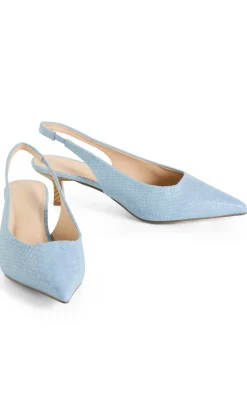 WIDE FIT Avani Slingback Heel - soft blue