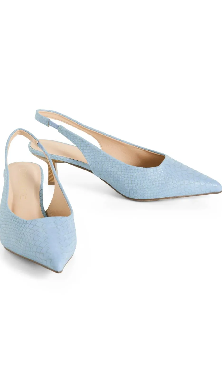 WIDE FIT Avani Slingback Heel - soft blue