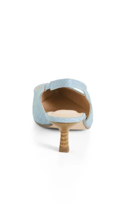 WIDE FIT Avani Slingback Heel - soft blue