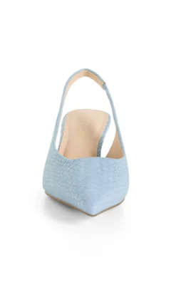 WIDE FIT Avani Slingback Heel - soft blue