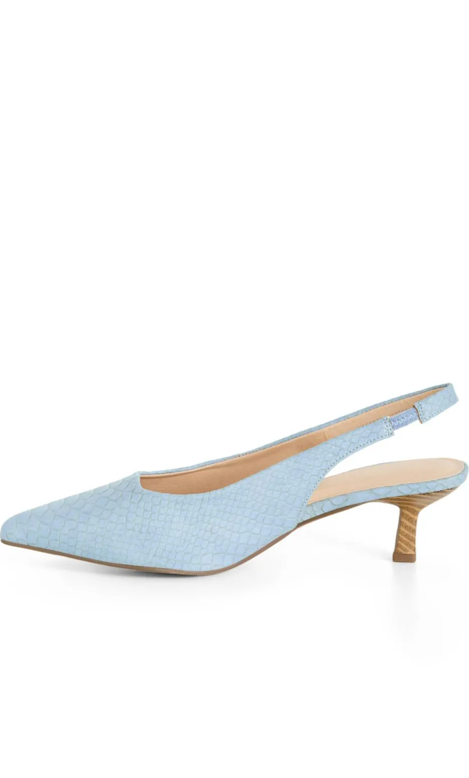 WIDE FIT Avani Slingback Heel - soft blue