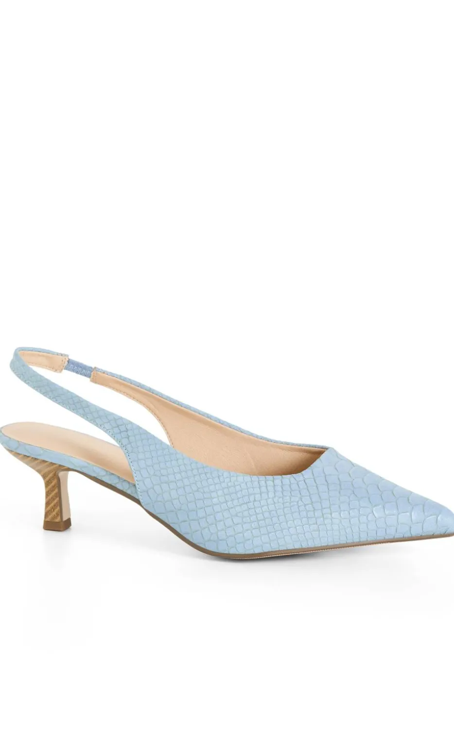 WIDE FIT Avani Slingback Heel - soft blue