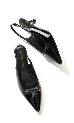 WIDE FIT Ayla Slingback Heel - black