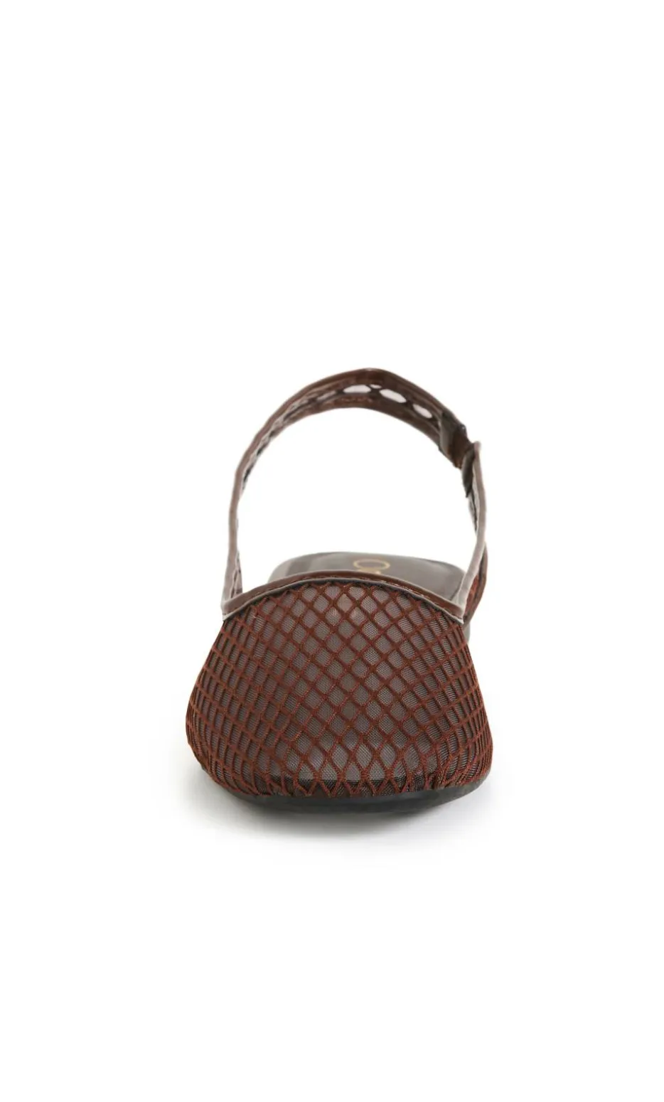 WIDE FIT Bianca Mesh Slingback Flat - espresso