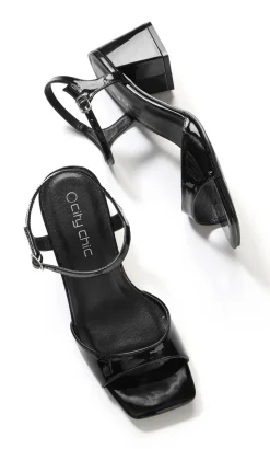 WIDE FIT Brooke Patent Heel - black
