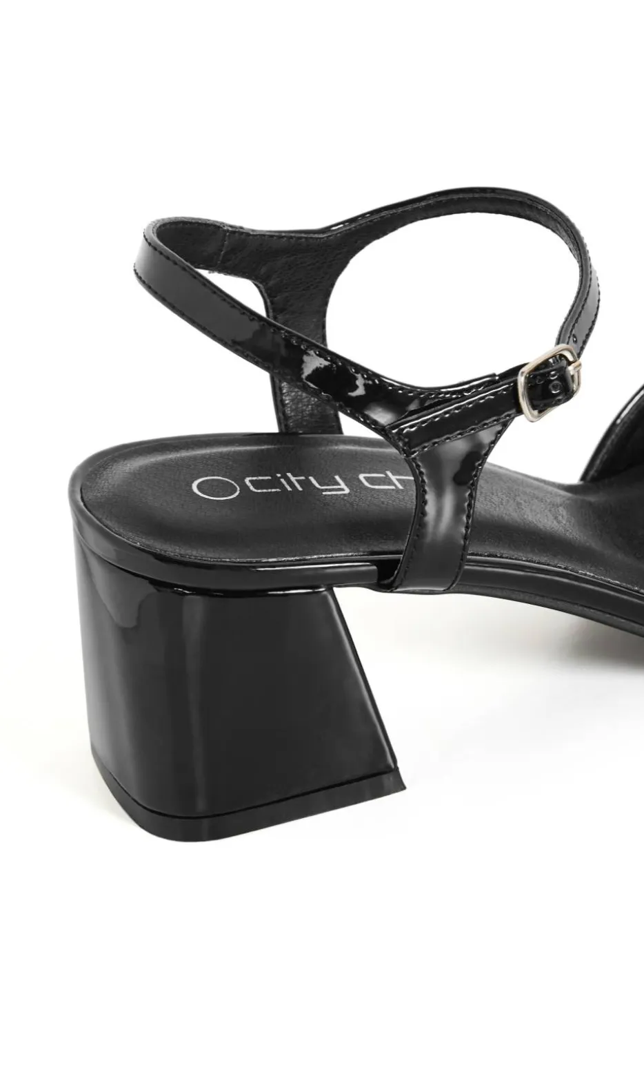 WIDE FIT Brooke Patent Heel - black