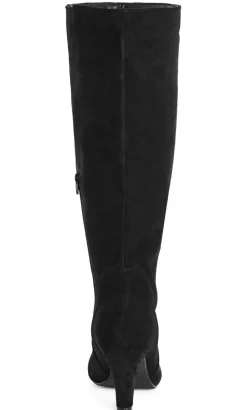 WIDE FIT Cassie Long Boot - black