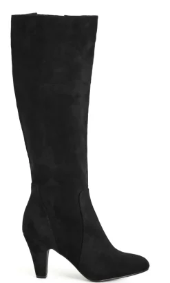 WIDE FIT Cassie Long Boot - black