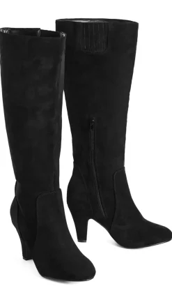 WIDE FIT Cassie Long Boot - black