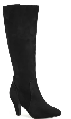 WIDE FIT Cassie Long Boot - black