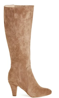 WIDE FIT Cassie Long Boot - taupe