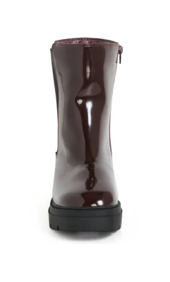 WIDE FIT Chelsea Ankle Boot - dark cherry