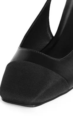 WIDE FIT Chelsea Slingback Heel - black