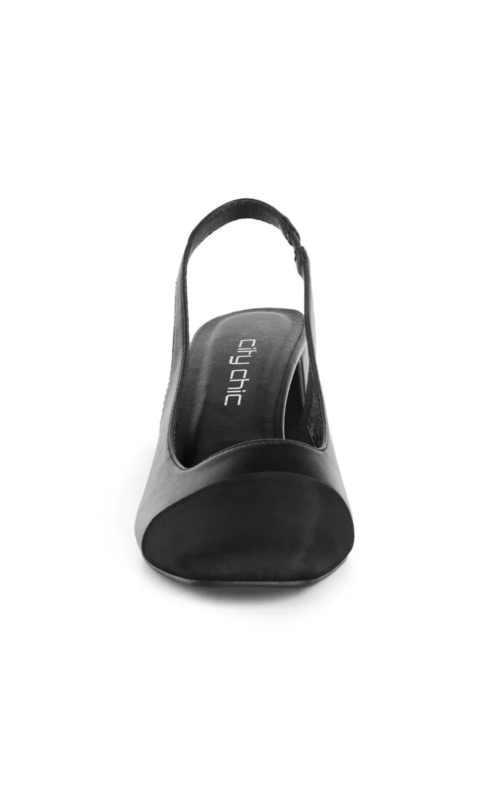 WIDE FIT Chelsea Slingback Heel - black