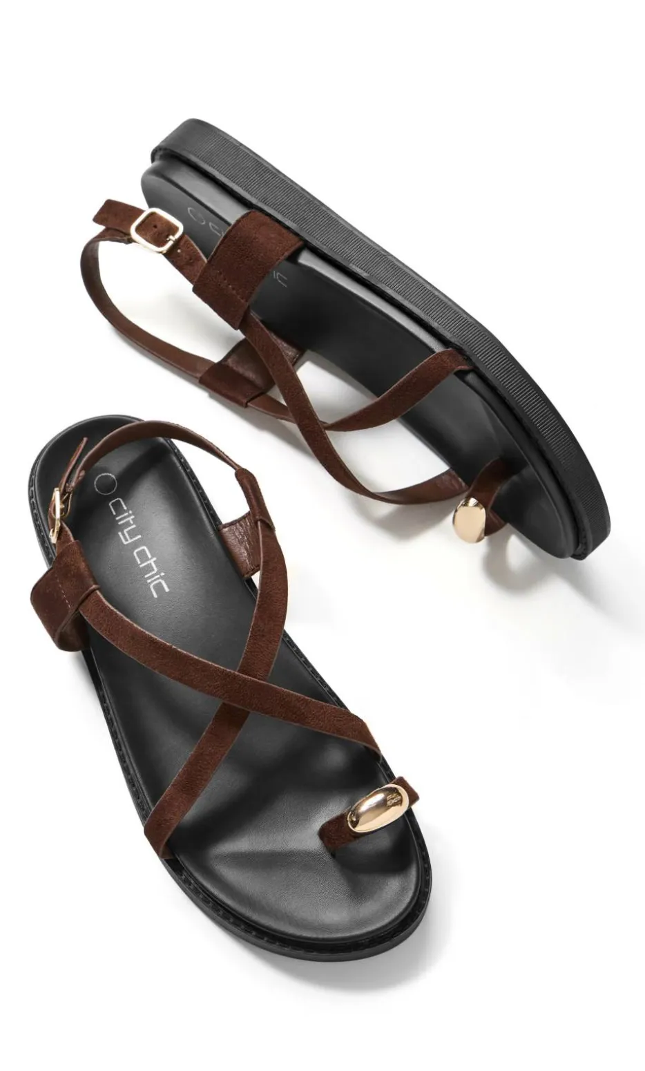 WIDE FIT Chloe Sandal - espresso