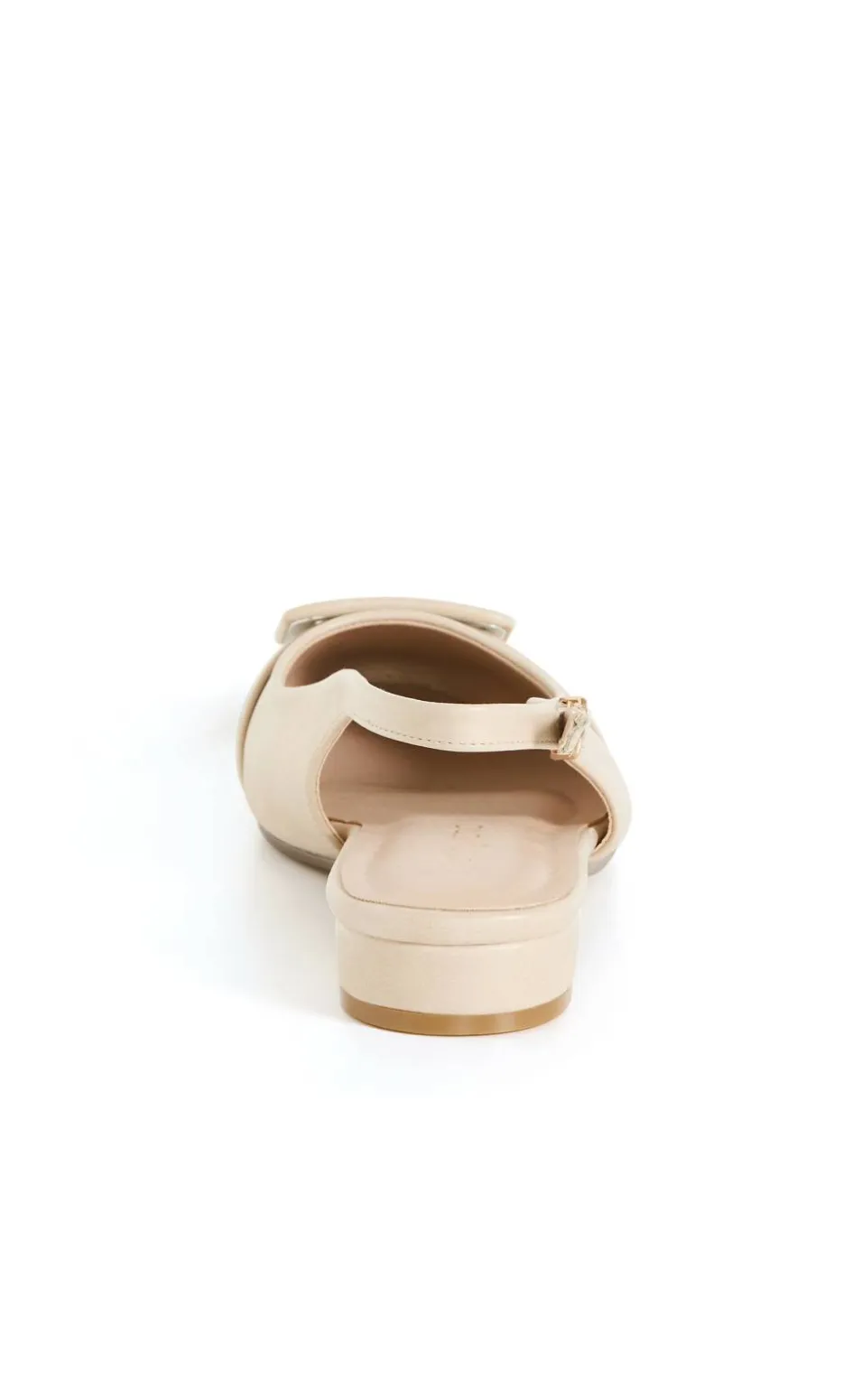 WIDE FIT Elise Slingback Flat - beige