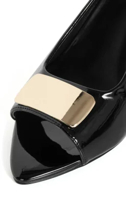 WIDE FIT Elle Slingback Wedge - black