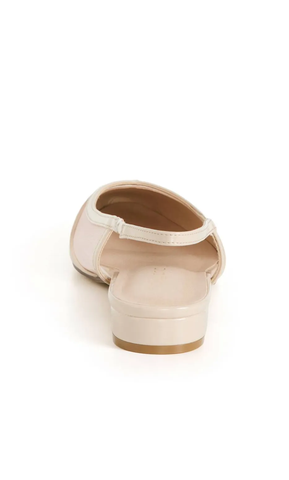 WIDE FIT Elsie Slingback Flat - beige
