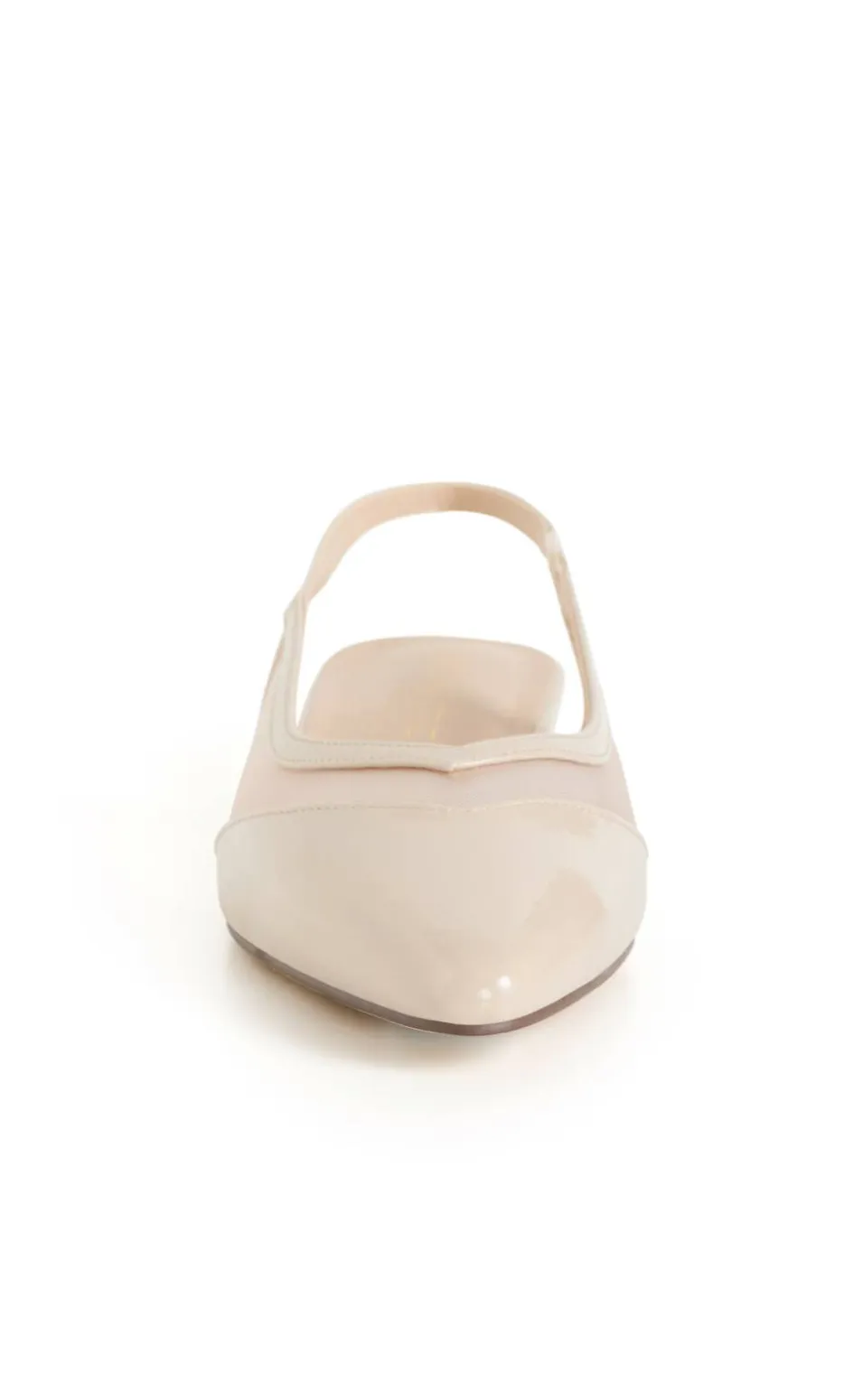 WIDE FIT Elsie Slingback Flat - beige