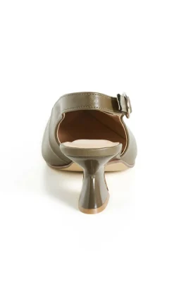 WIDE FIT Eve Slingback Heel - khaki