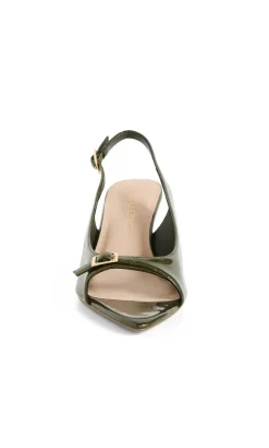 WIDE FIT Eve Slingback Heel - olive