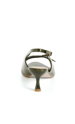 WIDE FIT Eve Slingback Heel - olive
