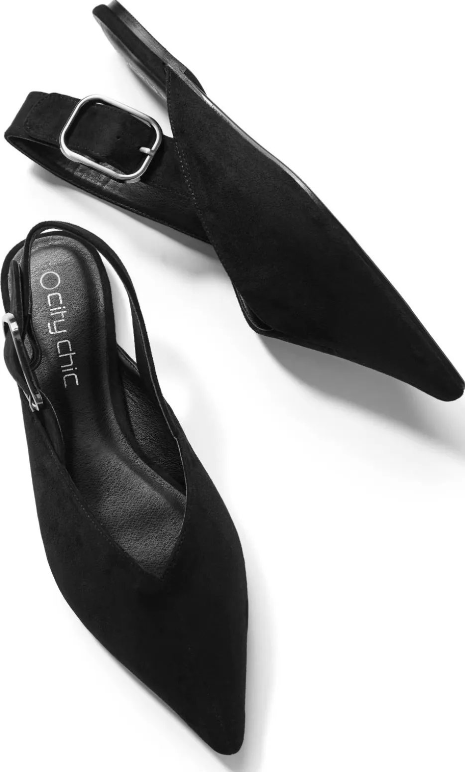 WIDE FIT Gianna Slingback Flat - black