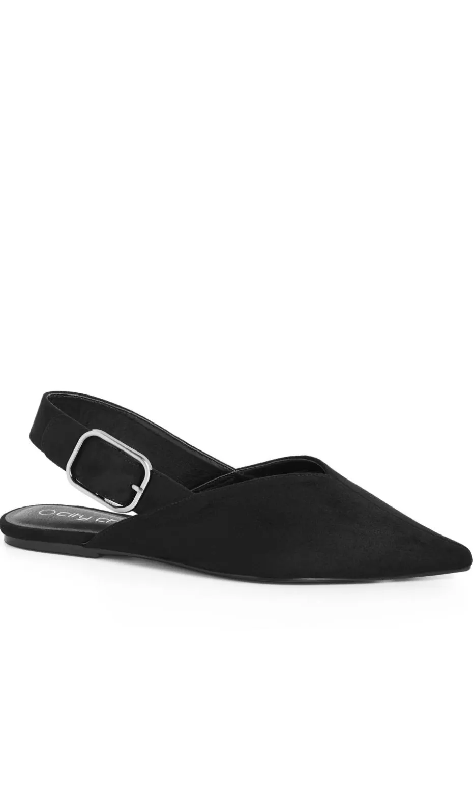 WIDE FIT Gianna Slingback Flat - black