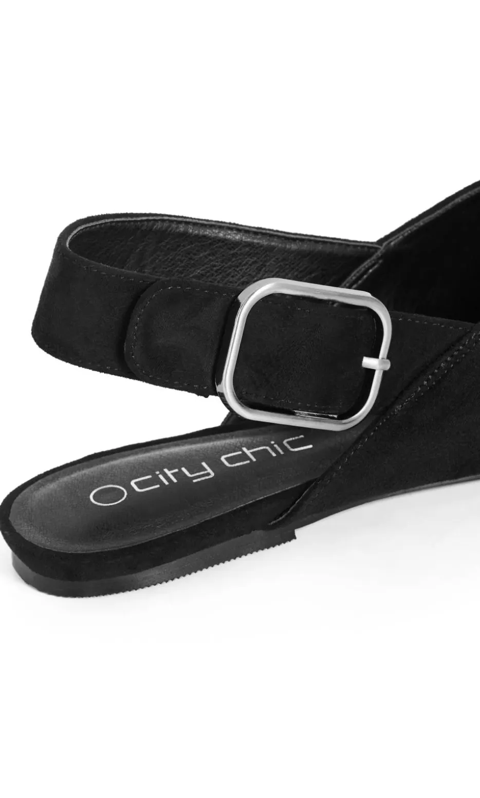 WIDE FIT Gianna Slingback Flat - black
