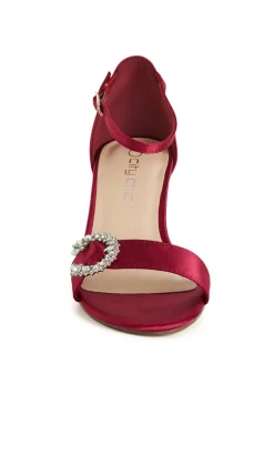 WIDE FIT Glamour Heel - ruby