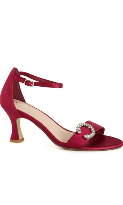 WIDE FIT Glamour Heel - ruby
